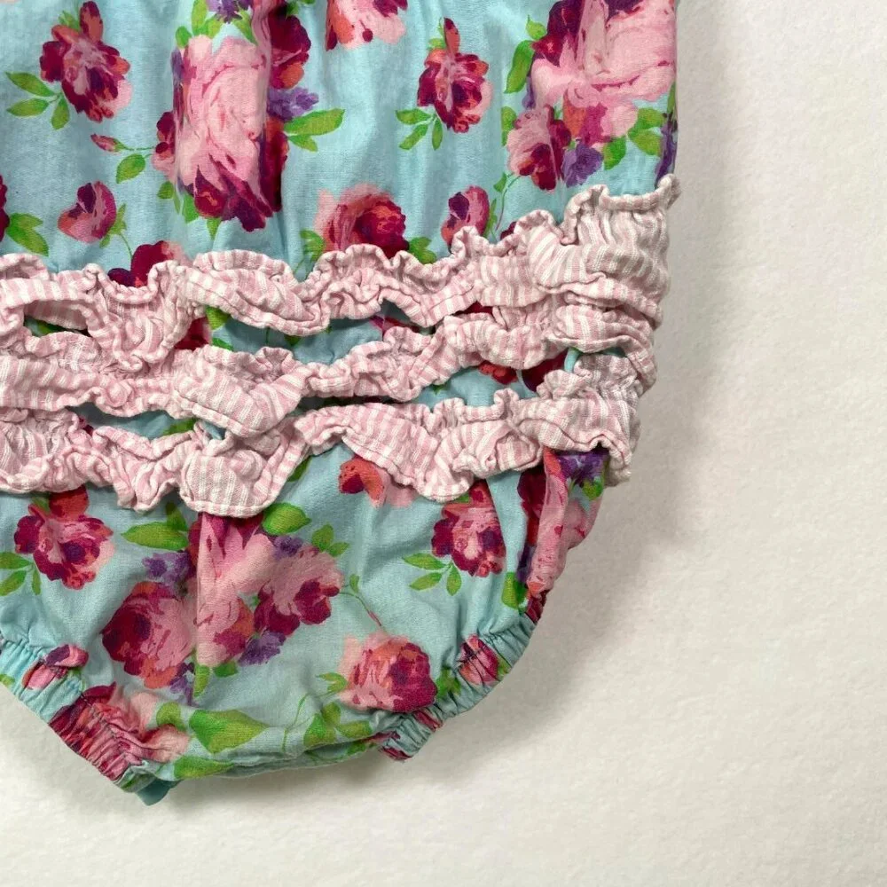 Ruffle Butts Floral Bubble Romper 18-24m One Piece - Picture 5 of 10